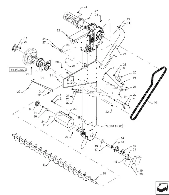 47508396 - Кольцо подшипника вала накл. кам. 2366, 2388, CR9080