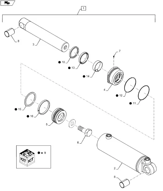 87415161 - крышка цилиндра