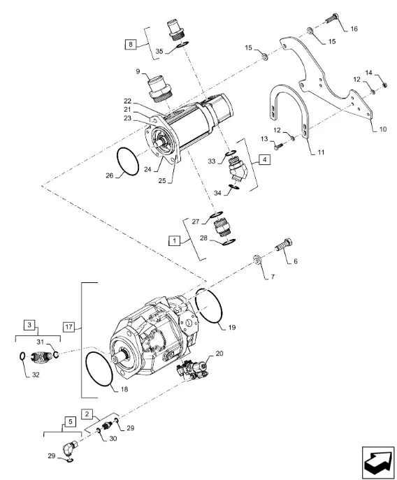 388293A1 - Набор упл. насоса осн. гидравл. акс.плунж. (станд. мощн.) 71СС TJT9./St.