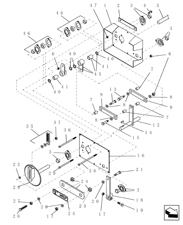 51200144 - Подшипник вала привода расходомера сеялки FC ST820/ADX400
