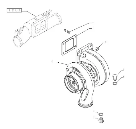 5801407469 - Турбокомпрессор ДВС Cursor13 T9030/40, St.385/435